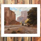 Fall in the canyon  20x16 inch FRAMED CANVAS PRINT
