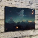 Night Fantasy Scenery  20x16 inch FRAMED CANVAS PRINT