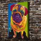 Cute Dog Animals Decor  20x16 inch FRAMED CANVAS PRINT