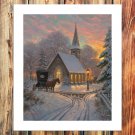 Carriage Chapel  20x16 inch FRAMED CANVAS PRINT