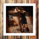 Couples dance  20x16 inch FRAMED CANVAS PRINT