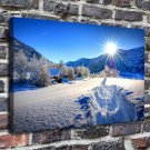 Nature Road House  20x16 inch FRAMED CANVAS PRINT