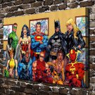 Justice League Comics  20x16 inch FRAMED CANVAS PRINT