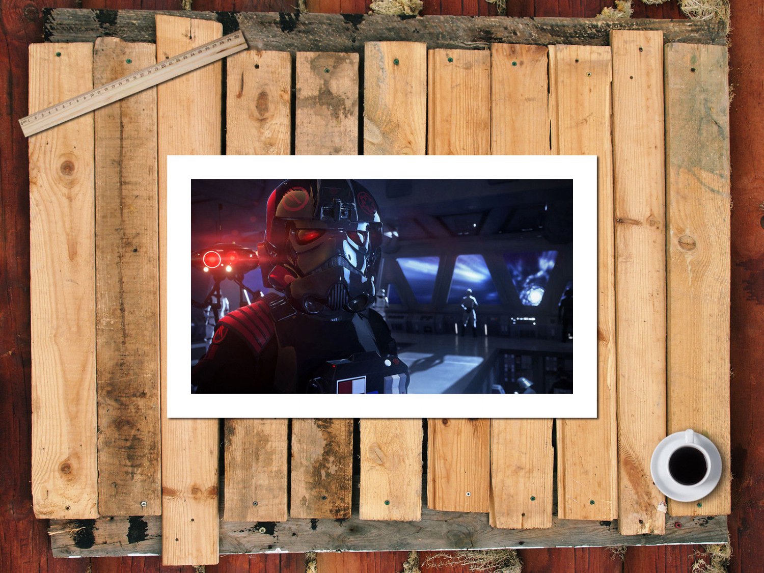 Star Wars Battlefront Ii  20x16 inch FRAMED CANVAS PRINT