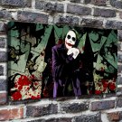 Vectored joker  20x16 inch FRAMED CANVAS PRINT