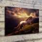 Horse Clouds Landscape  20x16 inch FRAMED CANVAS PRINT