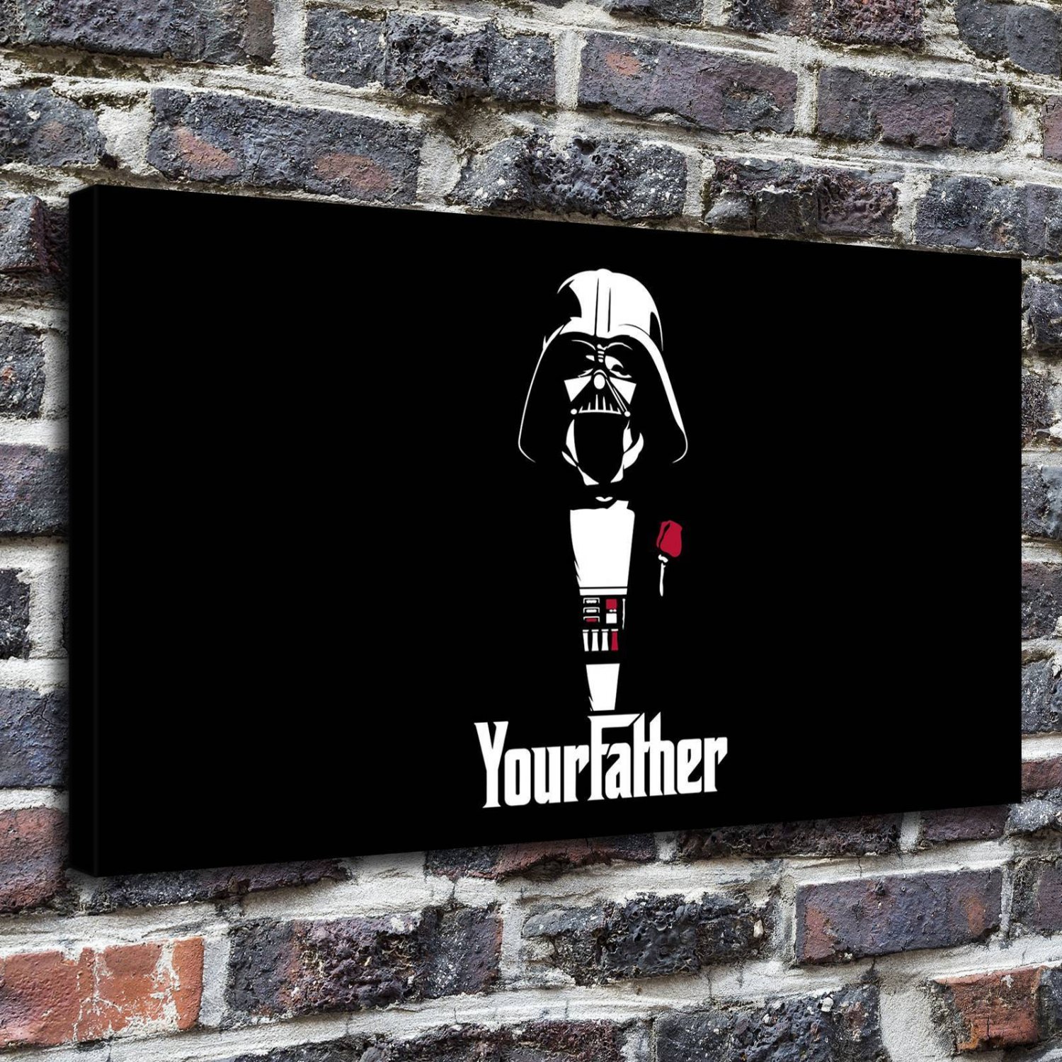 Darth Vader, Star  20x16 inch FRAMED CANVAS PRINT