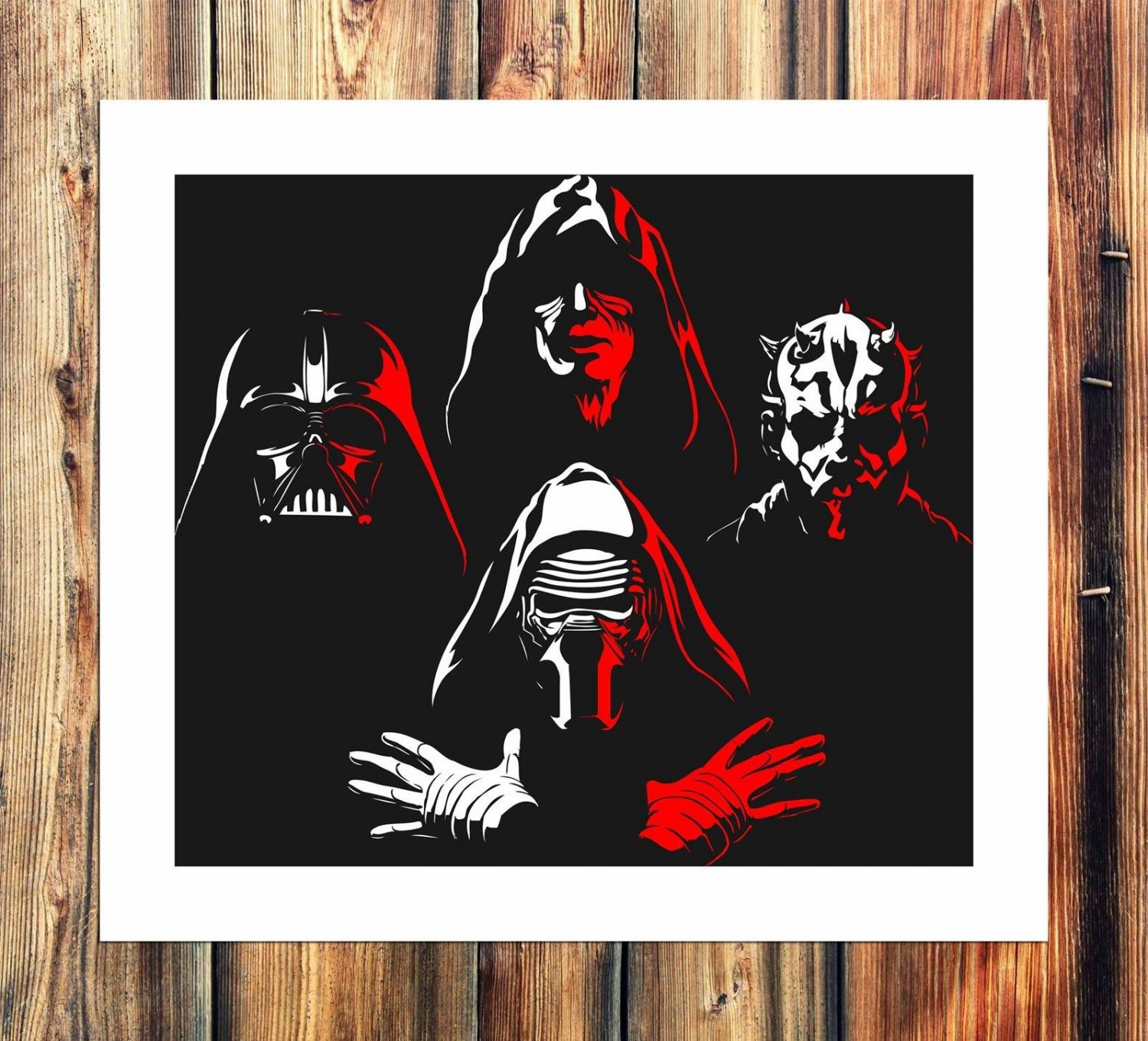 D h maul star  20x16 inch FRAMED CANVAS PRINT
