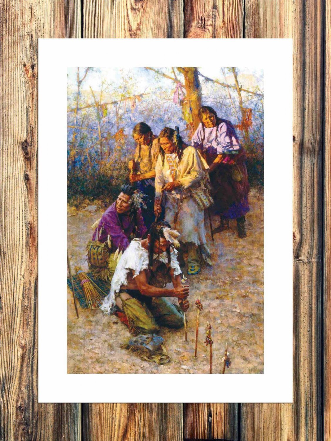 Ordinary Figures  20x16 inch FRAMED CANVAS PRINT