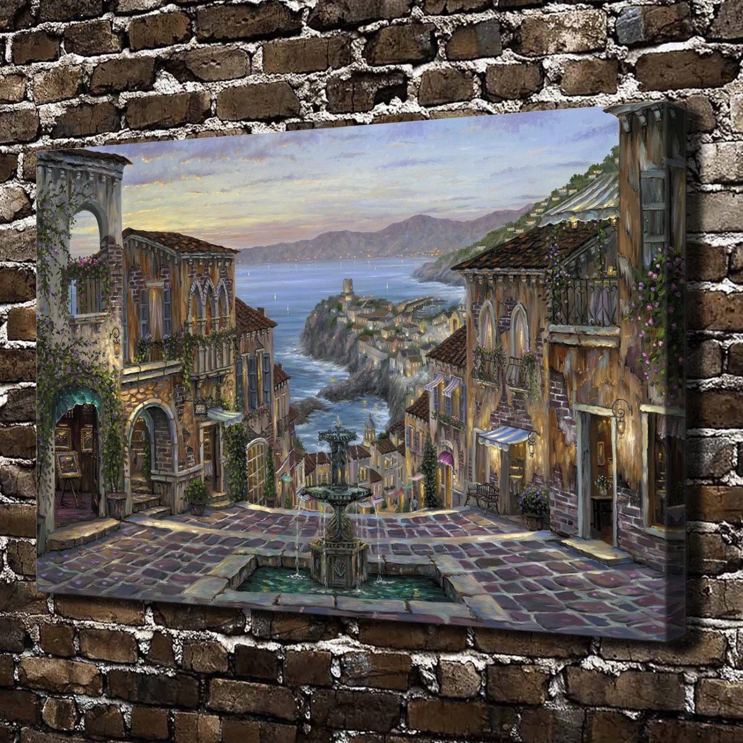 Seaview  20x16 inch FRAMED CANVAS PRINT