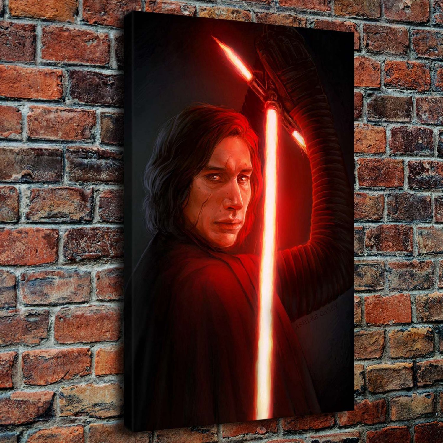 Star Wars Warrior  20x16 inch FRAMED CANVAS PRINT