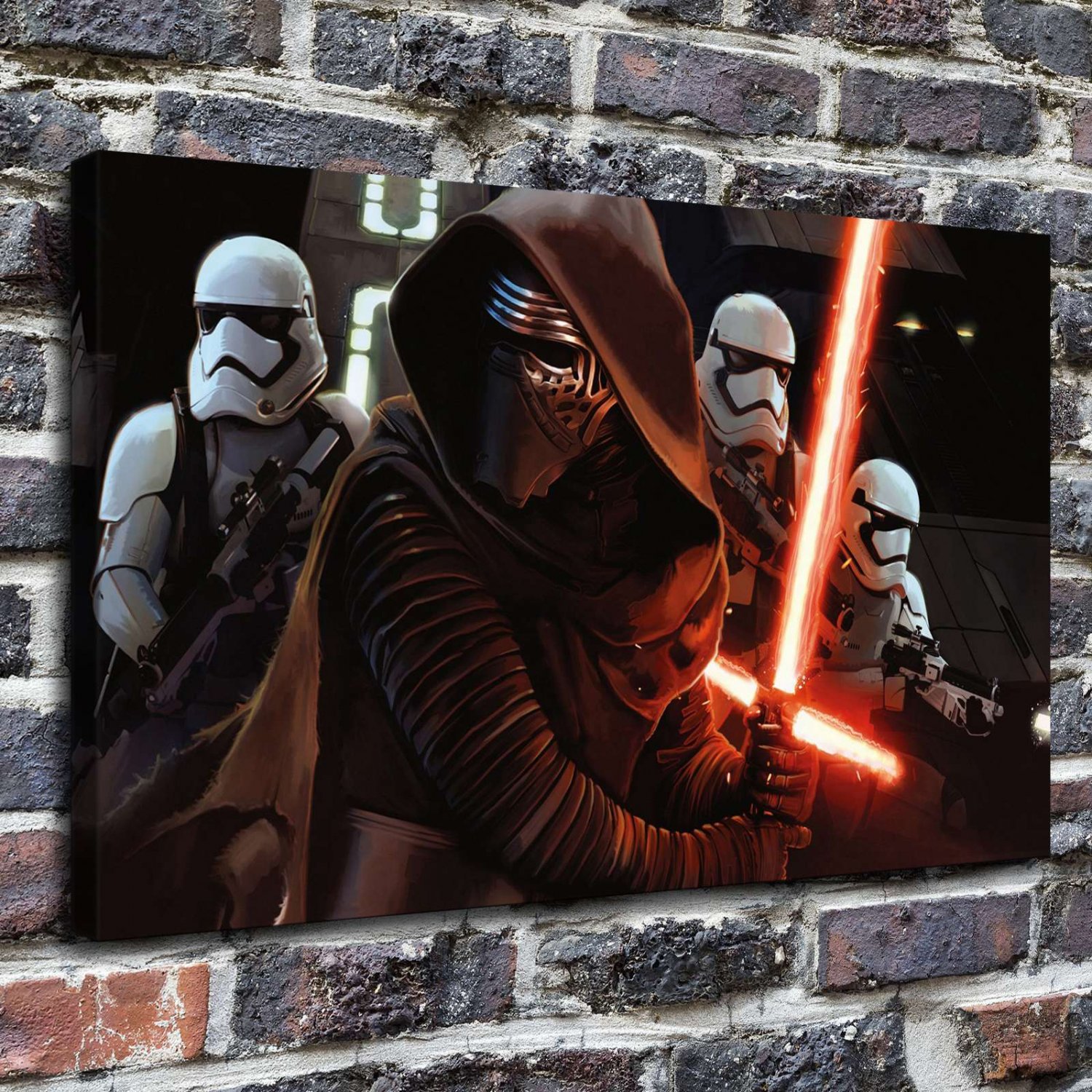 Cool Star Wars  20x16 inch FRAMED CANVAS PRINT