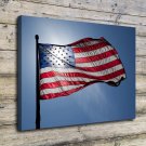 Flag Day USA Event  20x16 inch FRAMED CANVAS PRINT