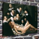 A naked woman  20x16 inch FRAMED CANVAS PRINT