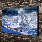 The arctic ice  20x16 inch FRAMED CANVAS PRINT