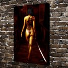 The heroine  20x16 inch FRAMED CANVAS PRINT