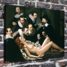 A naked woman  20x16 inch FRAMED CANVAS PRINT