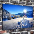 Nature Road House  20x16 inch FRAMED CANVAS PRINT