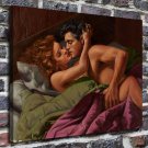 The passion of love  20x16 inch FRAMED CANVAS PRINT