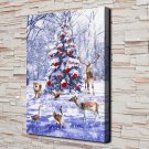 The Christmas Tree  20x16 inch FRAMED CANVAS PRINT