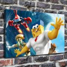 The spongebob movie  20x16 inch FRAMED CANVAS PRINT