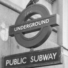 Black and white city scenery series  20x16 inch FRAMED CANVAS PRINT
