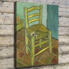 Van Gogh's Chair Painting  20x16 inch FRAMED CANVAS PRINT