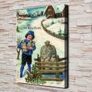 Children in fun  20x16 inch FRAMED CANVAS PRINT