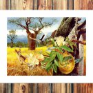 The harvest season  20x16 inch FRAMED CANVAS PRINT