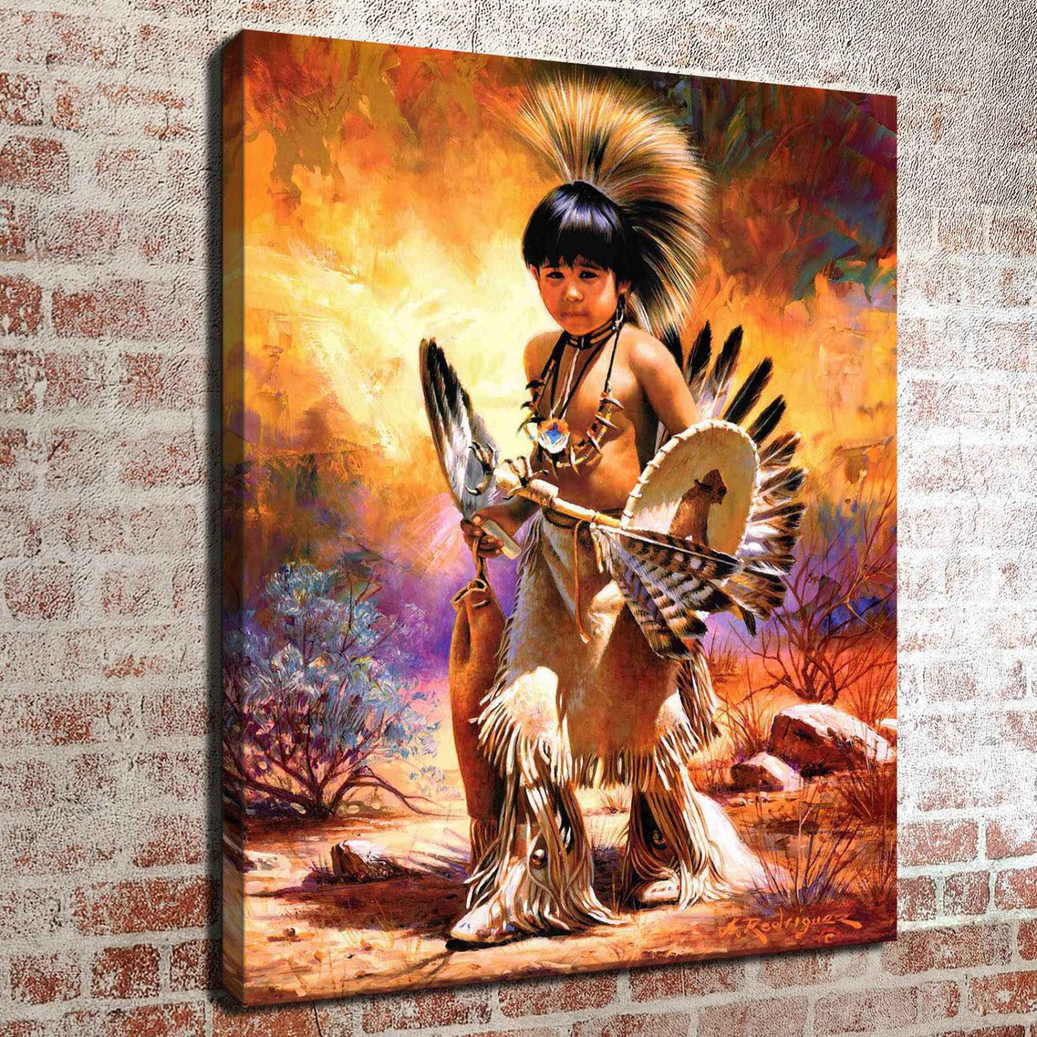 Little Dancer  20x16 inch FRAMED CANVAS PRINT