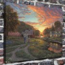 Family trip  20x16 inch FRAMED CANVAS PRINT