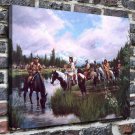 The indians  20x16 inch FRAMED CANVAS PRINT