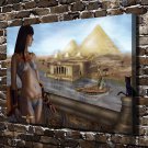 pyramids  20x16 inch FRAMED CANVAS PRINT