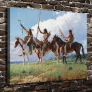 Defend the happiness  20x16 inch FRAMED CANVAS PRINT