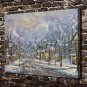 A Winter Getaway 20x16 inch FRAMED CANVAS PRINT