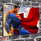 Man of Steel Decor  20x16 inch FRAMED CANVAS PRINT