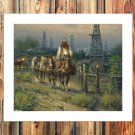 Black hat  20x16 inch FRAMED CANVAS PRINT