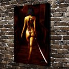 The heroine  20x16 inch FRAMED CANVAS PRINT