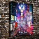 Times Square  20x16 inch FRAMED CANVAS PRINT