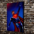DC Superman Paintings  20x16 inch FRAMED CANVAS PRINT