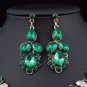 Sexy Austrian Rhinestone Crystal Bib Necklace Earrings Set Prom Wed Party N48gn