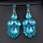 Sexy Austrian Rhinestone Crystal Bib Necklace Earrings Set Prom Wed Party N48t