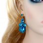 Sexy Austrian Rhinestone Crystal Bib Necklace Earrings Set Prom Wed Party N48t