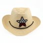 Boy's Girl's Wheat Summer Wide Brim Floppy Cowboy Beach Sun Visor Hat HK19