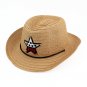 Boy's Girl's Brown Summer Wide Brim Floppy Cowboy Beach Sun Visor Hat HK18