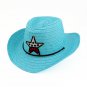 Boy's Girl's Blue Summer Wide Brim Floppy Cowboy Beach Sun Visor Hat HK20