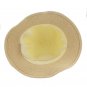 Girl's Beige Summer Wide Brim Floppy Beach Sun Visor Hat with Handmade Bowknot HK1