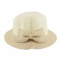 Ladies Women's Beige Summer Wide Brim Floppy Sun Beach Bucket Cloche Straw Hat HA13