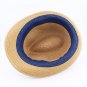 Summer Women's Flanging With Brown Braided Band Sun Beach Straw Cowboy Hat HA3