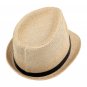 Men's Wheat Flanging Black Belt & Buckle Sun Beach Summer Straw Cowboy Hat HA18